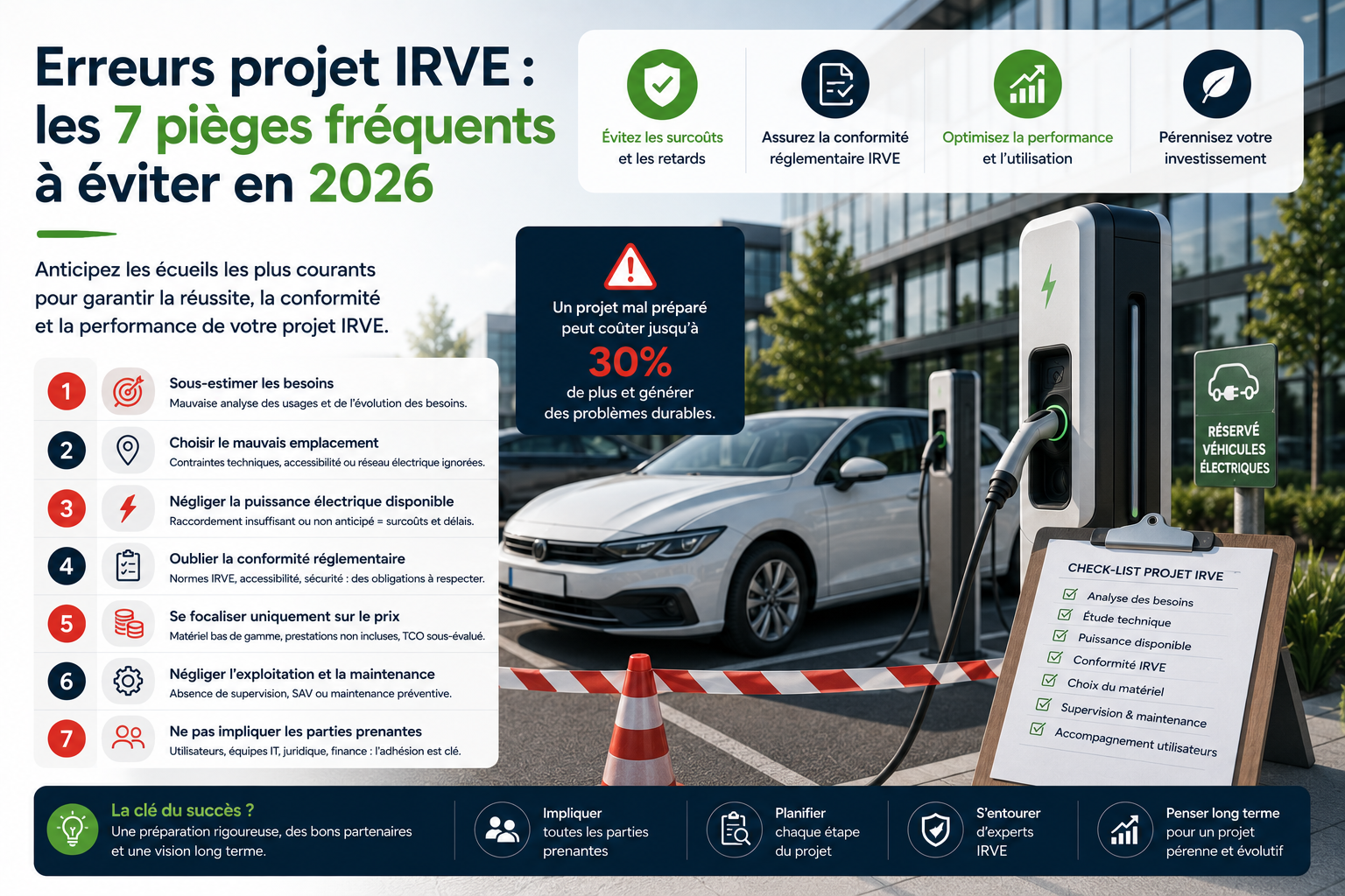 Erreurs projet IRVE : 7 pièges fréquents en 2026