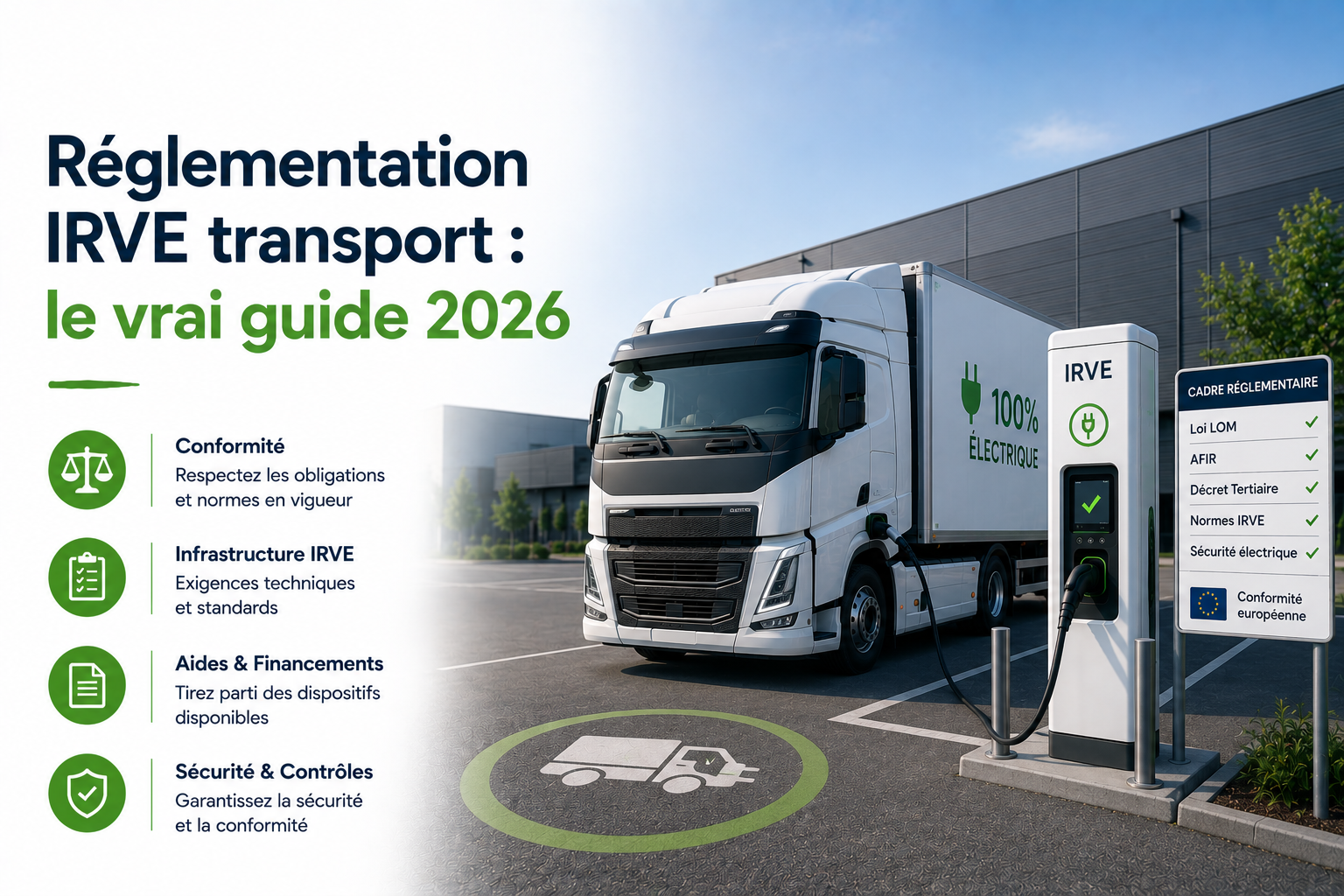 Réglementation IRVE transport : obligations pour les flottes en 2026
